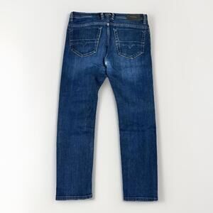 Diesel Thommer Slim Fit Low Rise Medium Dark Wash Denim Jeans Men’s 34x29 Design